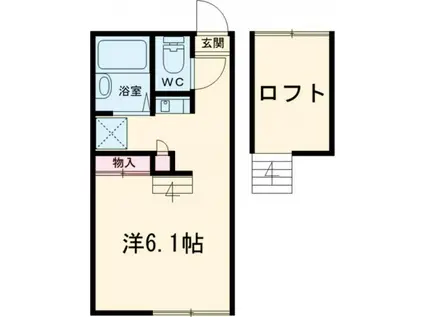 ラ メゾン ド ボヌールIII(1K/2階)の間取り写真