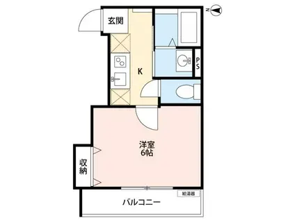 RESIDENCE RAY RX-78(1K/2階)の間取り写真