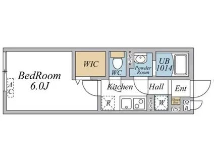 リブリ・西浦和(1K/3階)の間取り写真