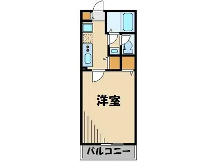 エルスタンザ赤羽(1K/2階)の間取り写真