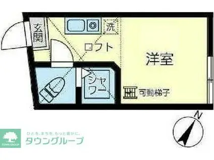 ユナイト新子安マリーローズ(ワンルーム/1階)の間取り写真