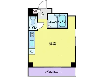 コアプラス立川みなみ(ワンルーム/5階)の間取り写真