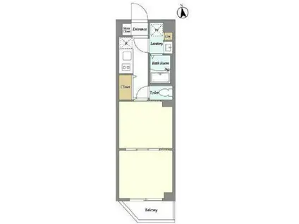 ルネサンスコート馬込(2K/2階)の間取り写真