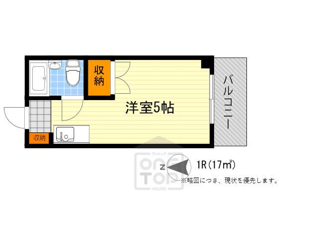 カルム千里山 2(ワンルーム/2階)の間取り写真