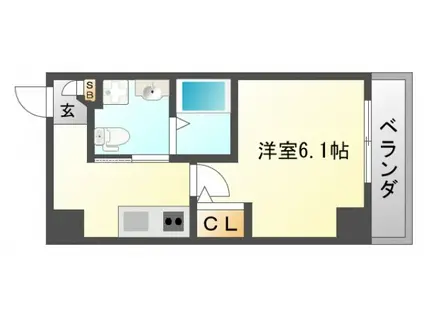 MCOURT関大前(1K/7階)の間取り写真