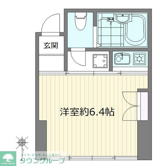 PASTORALE(ワンルーム/2階)の間取り写真