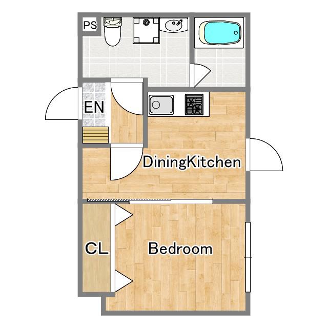 U RESIDENCE 下北沢(1DK/2階)の間取り写真