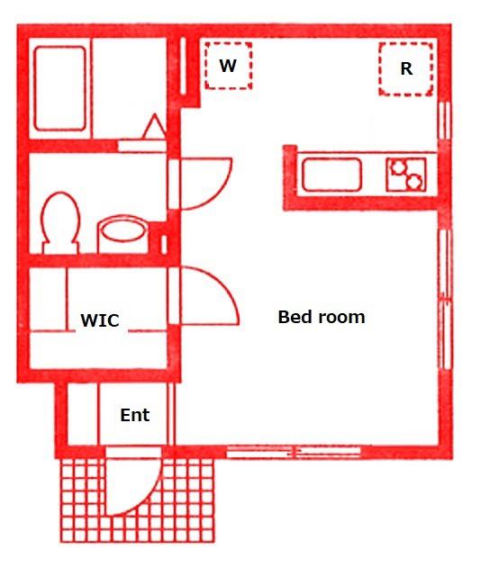 エスポワール住吉A棟(ワンルーム/1階)の間取り写真