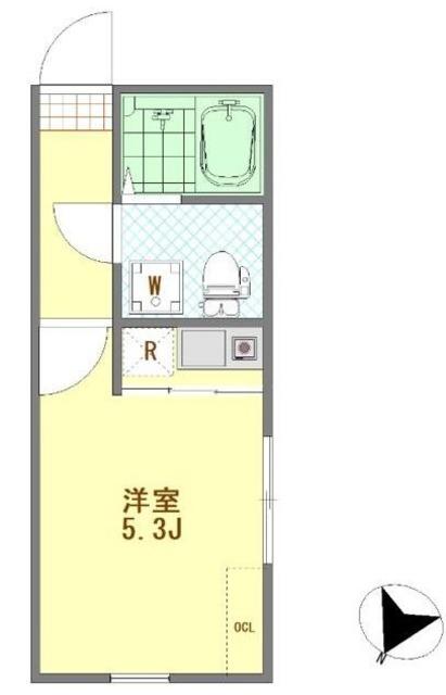 COZY若宮(ワンルーム/3階)の間取り写真