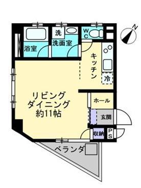 LEA OLIVE中央通(ワンルーム/7階)の間取り写真