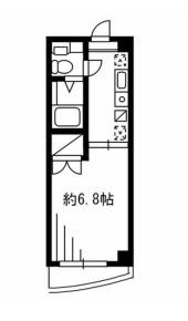 FSC新宿マンション(1K/2階)の間取り写真
