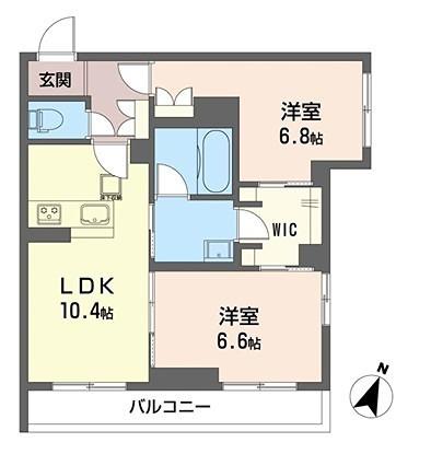EPIC(2LDK/1階)の間取り写真