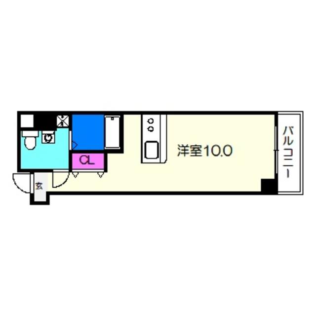 VITA NUOVA 堺(ワンルーム/6階)の間取り写真