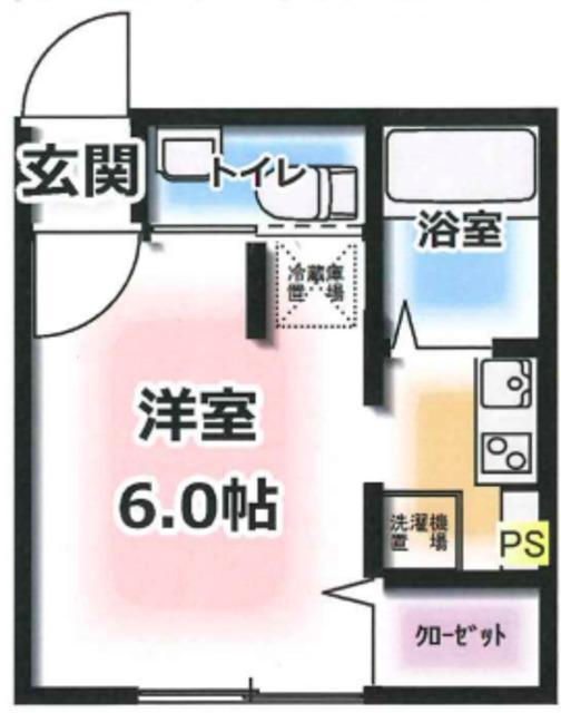 モデュロール桜台(ワンルーム/4階)の間取り写真