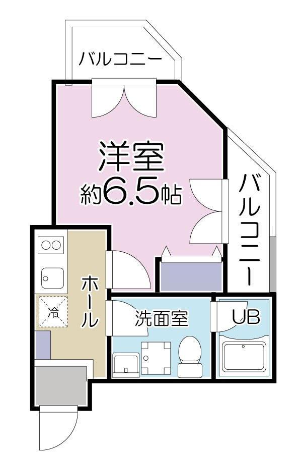 パークホームズ千川(1K/3階)の間取り写真