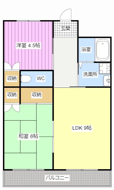 RE・POSE半田山(2LDK/3階)の間取り写真
