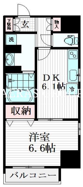 PULSE KOIWA ANESTAGE(1DK/6階)の間取り写真