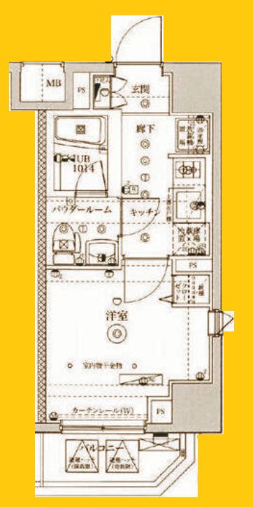 IARETH YOKOHAMA KANNAI(1K/6階)の間取り写真