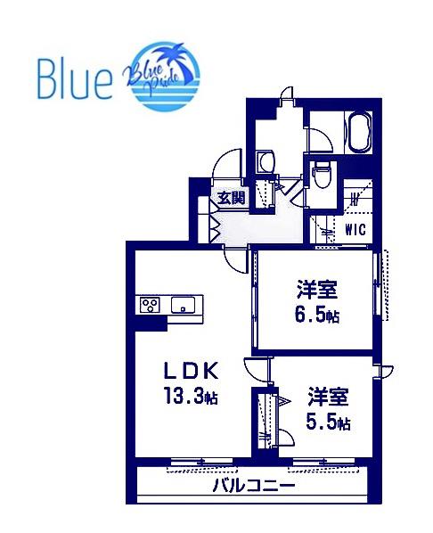 リラフォート(2LDK/1階)の間取り写真