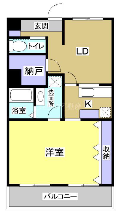 イル・フィオーレ(1LDK/1階)の間取り写真