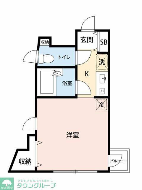 マイナビSTAYミライエ調布駅南口(ワンルーム/4階)の間取り写真