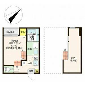 INSPIRE PHILIPPIANS413(1K/1階)の間取り写真