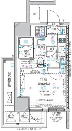 ディアレイシャス横浜吉野町(1K/8階)の間取り写真