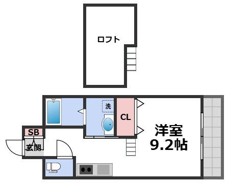 ヴェールカステージュ 深江北(1K/7階)の間取り写真