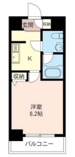 LASANTE品川シーサイドI(1K/3階)の間取り写真
