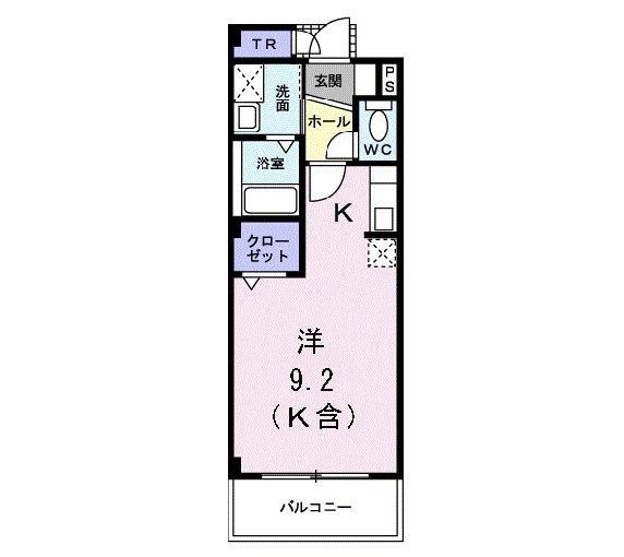 グラン・アヴェニール・A(ワンルーム/1階)の間取り写真