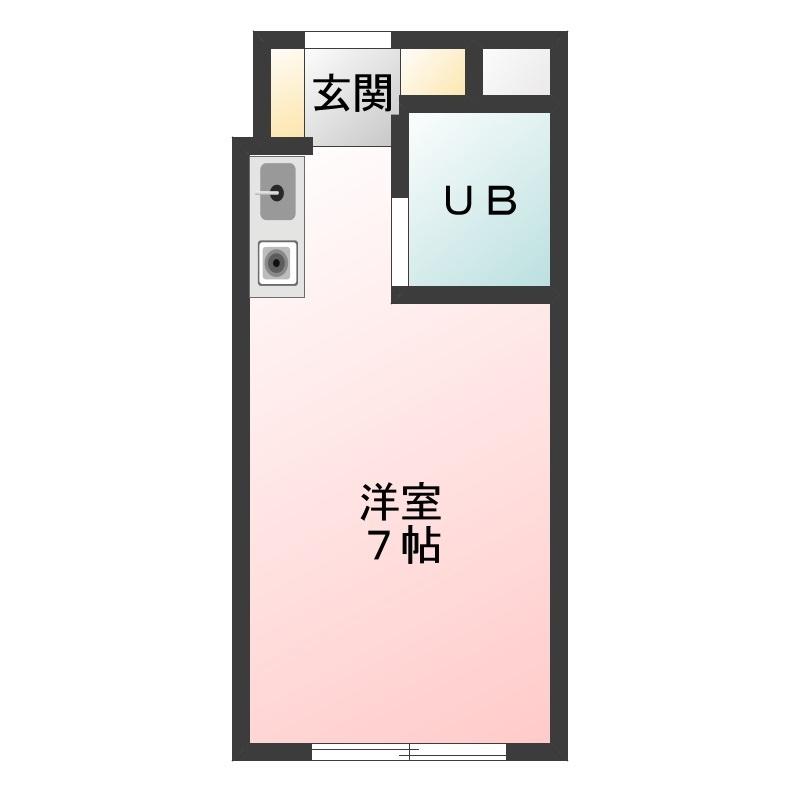 センチュリー八王子並木町(1K/1階)の間取り写真