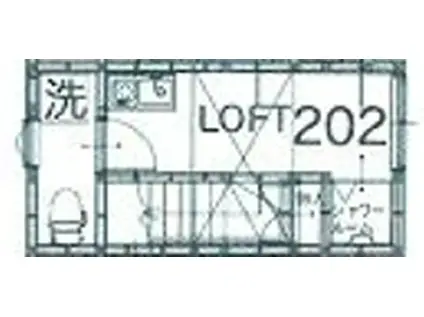 サークルハウス蓮根弐番館(ワンルーム/2階)の間取り写真