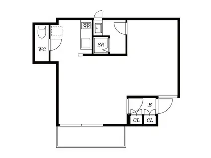 MEGURO POINT メグロポイント(ワンルーム/1階)の間取り写真