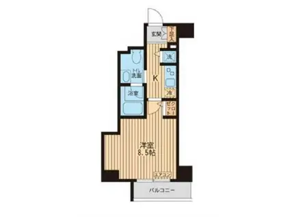 KDXレジデンス入谷(1K/7階)の間取り写真