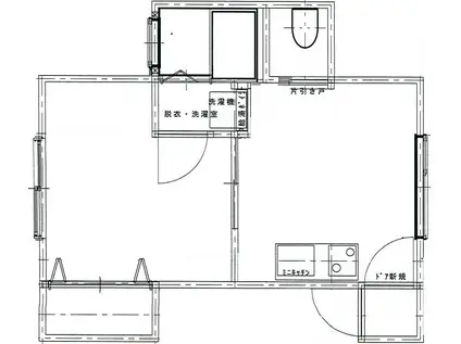 ハイツランナー(1DK/2階)の間取り写真