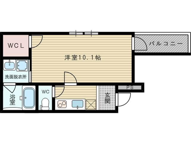フジパレス豊新Ⅴ番館(1K/2階)の間取り写真