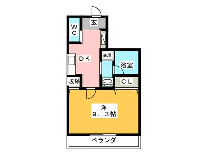 LA LUCE(1K/5階)の間取り写真