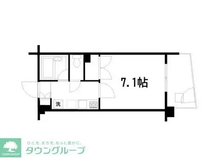 ネオ北千束(1K/1階)の間取り写真