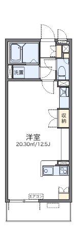 レオネクストルナ(ワンルーム/3階)の間取り写真