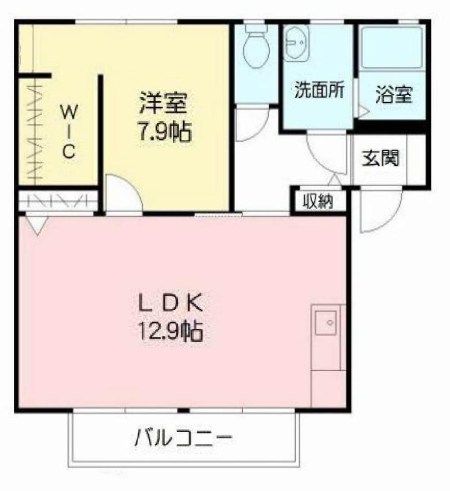 ワンズグレイス(2DK/2階)の間取り写真