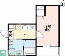 CRASTINE烏森町8丁目クラスティーネカ(1K/2階)の間取り写真