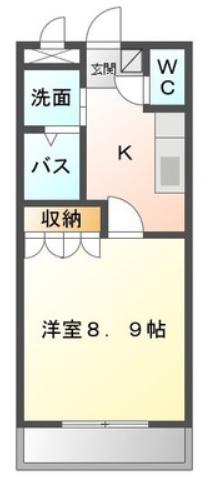 グランチェスタ(1K/2階)の間取り写真