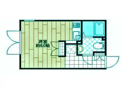 ラピス不動前(ワンルーム/1階)の間取り写真