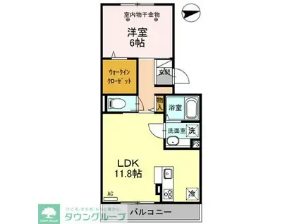 ロイジェントパークスレイクタウンIII J(1LDK/3階)の間取り写真