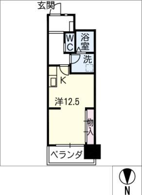 フォレスト.N(ワンルーム/11階)の間取り写真