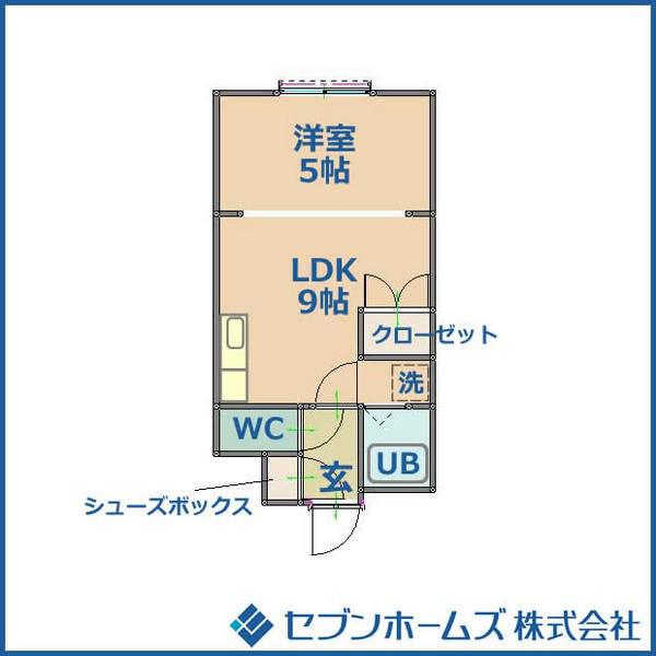 ビッグバーンズマンション N23(1LDK/4階)の間取り写真