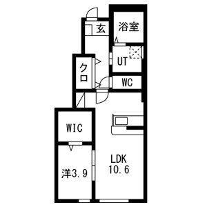 T・MハウスII(1LDK/1階)の間取り写真