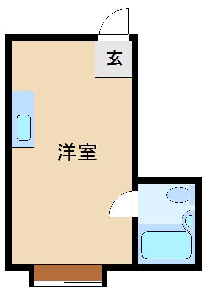 昭和グランドハイツ西三国(ワンルーム/8階)の間取り写真