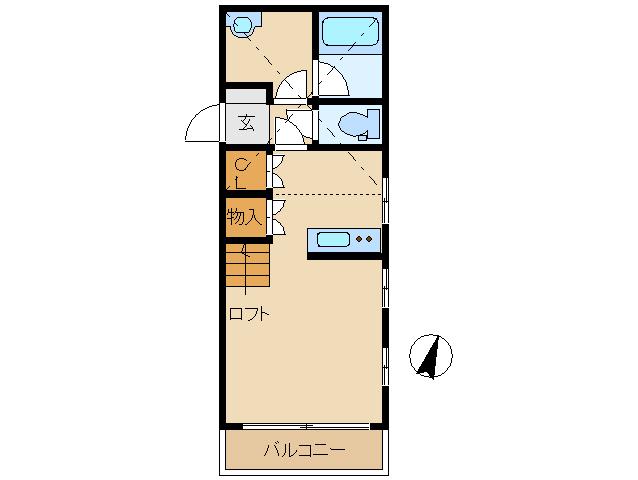 TM VILLA(ワンルーム/1階)の間取り写真