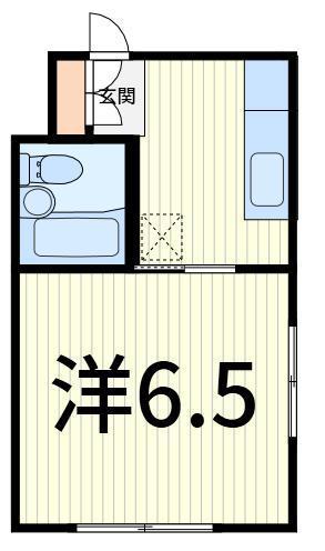 小島マンション(1DK/3階)の間取り写真